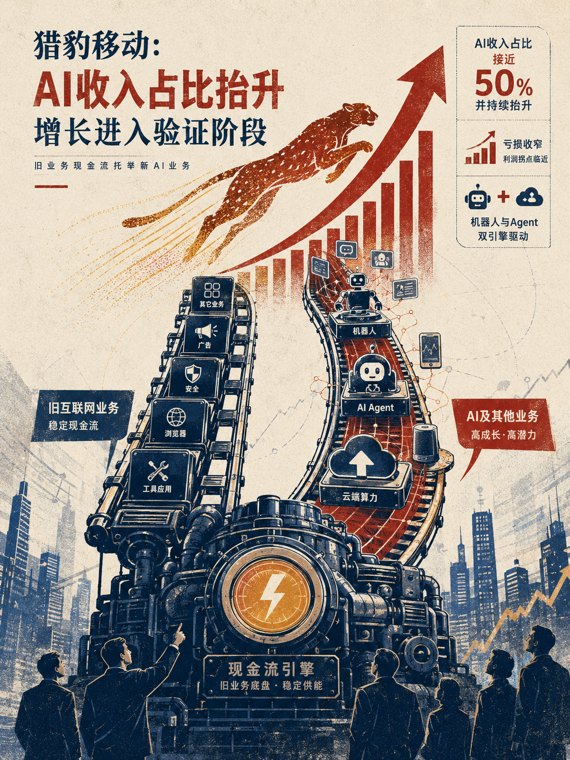 AI收入接近半壁江山,猎豹移动还差一个利润拐点
